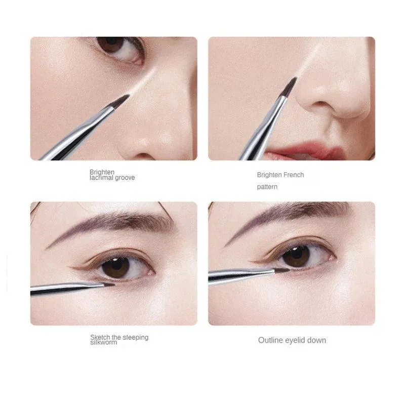 Precision Makeup Brush Set: Elevate Your Eye Makeup Game with Angled Brushes