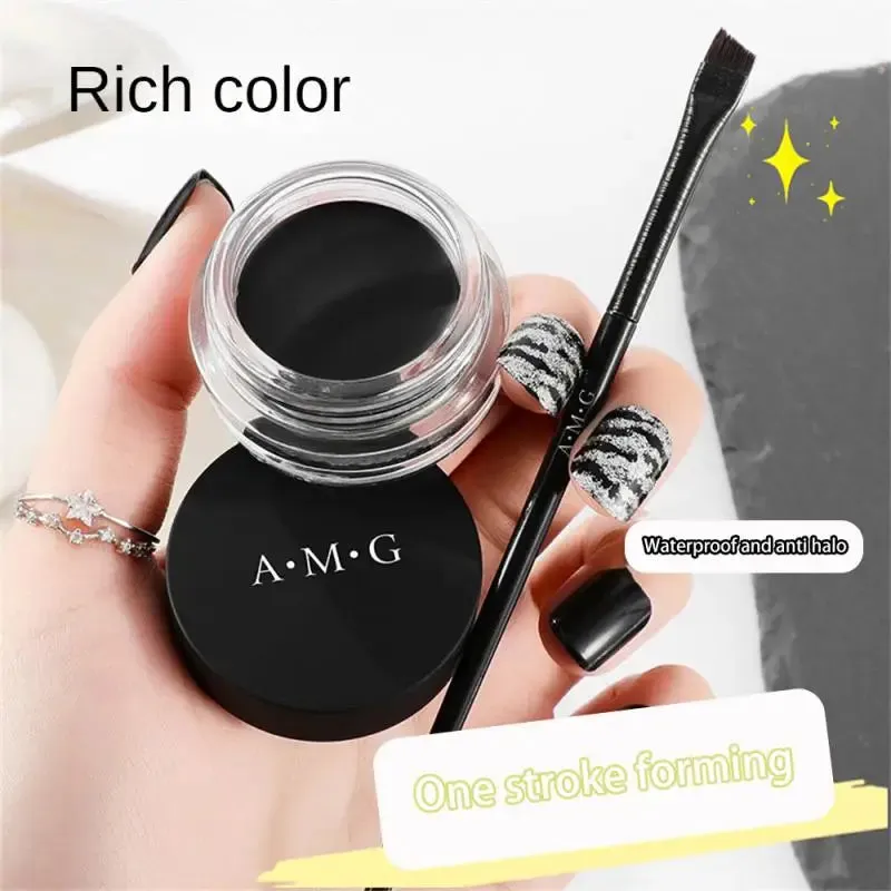 Quick-Dry Waterproof Eyeliner - Sweatproof Eye Makeup in Retro Black & Mocha Brown