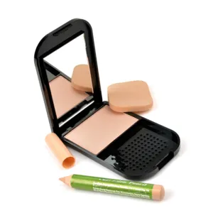 Rosalind Professional Face Makeup Pressed Powder with Concealer Pencil Compact Powder Brand M.N