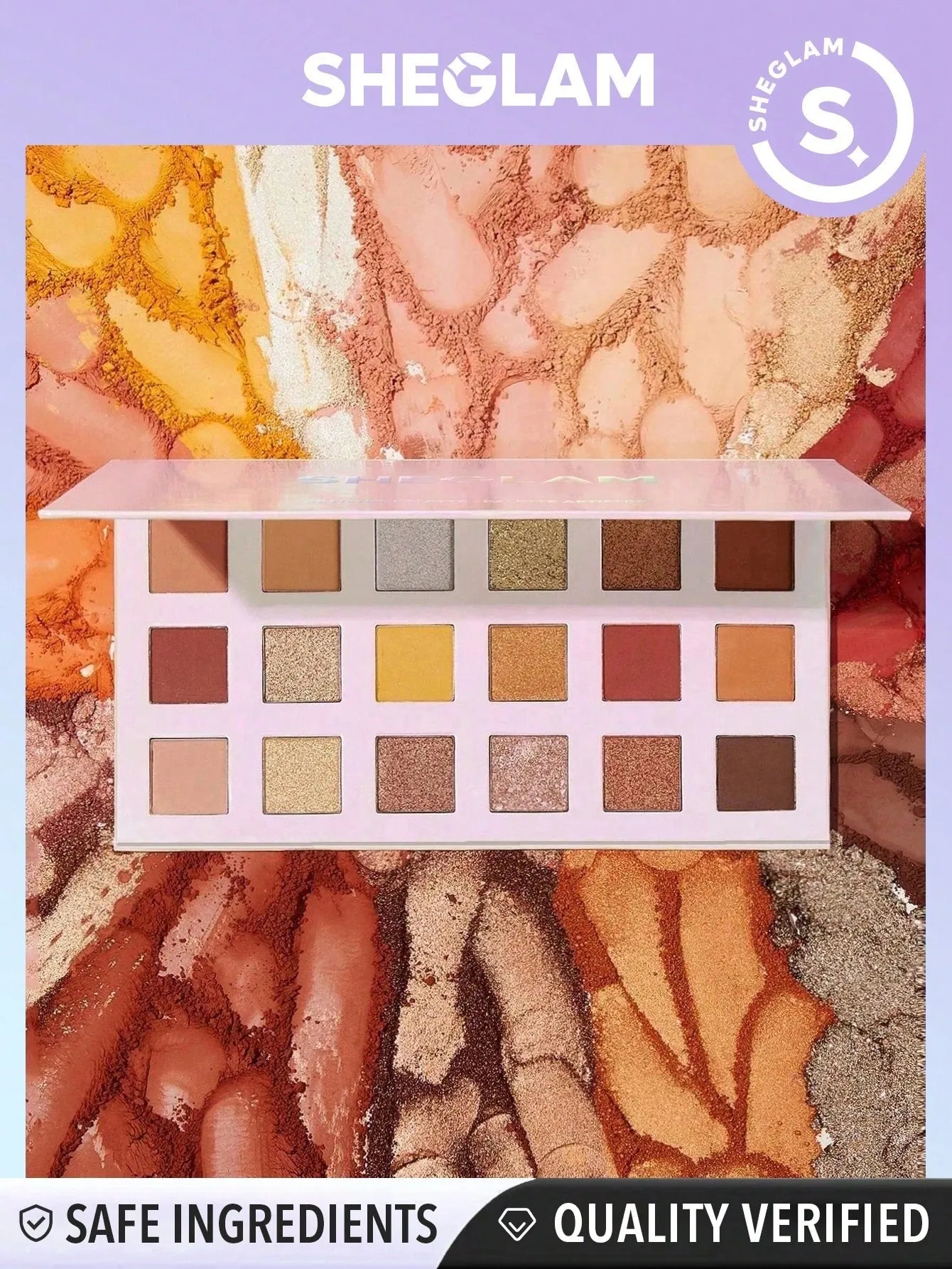 SHEGLAM Artistry Palette - 18 Clolor Metallic Matte Eyeshadow Palette