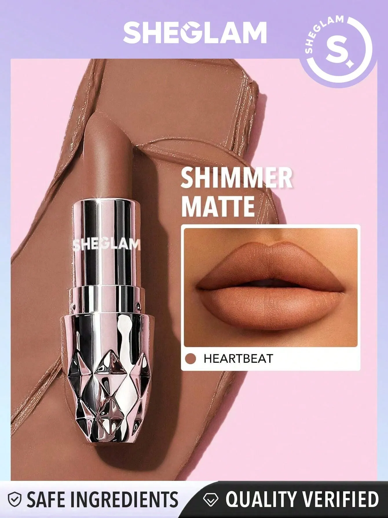 SHEGLAM Starlight Velvet Lipstick - Heartbeat