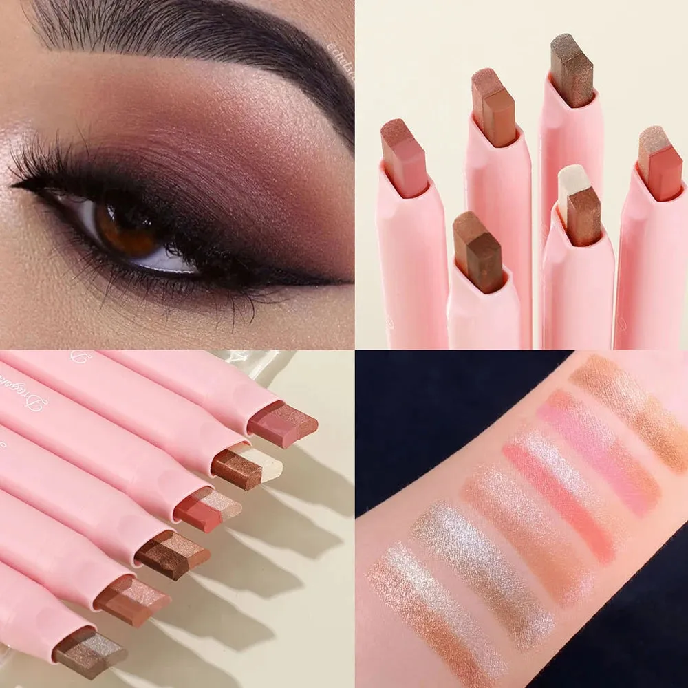 Two colors gradient eyeshadow stick - waterproof, long-lasting, easy-to-apply eye makeup, suitable for daily use, party occasions